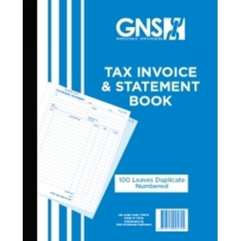 Invoice/Statement Book Gns 570 10X8 Duplicate 100Lf