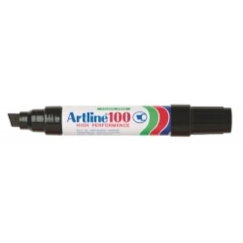 Marker Artline 100 Xbroad 12Mm Black Bx6
