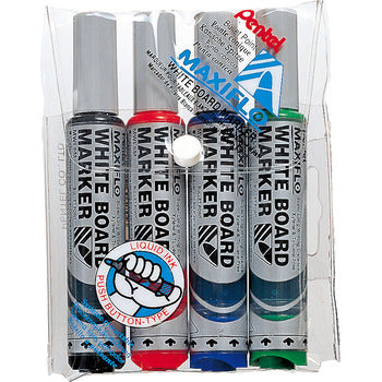 Marker Whiteboard Pentel Maxiflo Rejuvenating Bullet Asst Wlt4