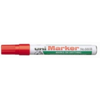 Sp- Marker Uni 580B Permanent Chisel Red