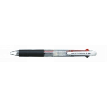 Pen Uni Rb Jetstream Sxe Retractable 3 Colours 0.7Mm Clear Barrel