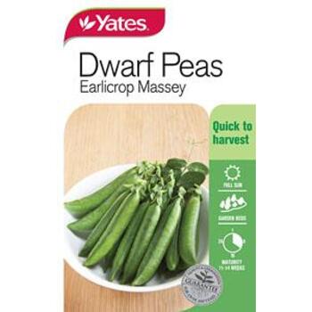 Yates Peas Earlicrop Massey A Seeds