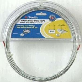 Rope Wire Galvanised 3mmx10m