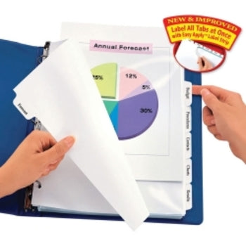 Dividers Avery A4 L7455-12 Indexmaker Punched 12Tab