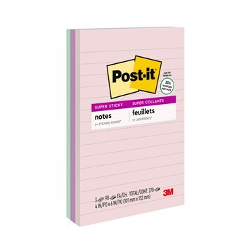 Notes Post-It 660-3Ssnrp 98X149Mm Nature Hues Asstd Pk3