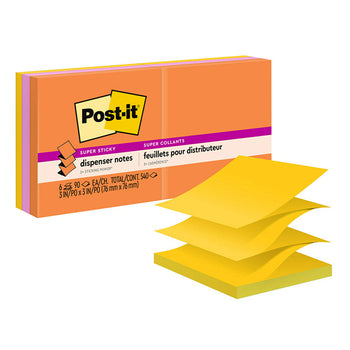 Notes Super Sticky Post-It 76X76Mm R330-6Ssuc Pop Up Rio De Janeiro Pk6
