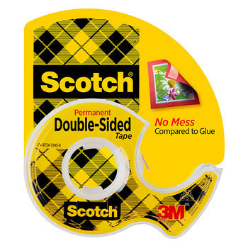 Tape Double Sided Scotch 137P 12.7Mmx11.4M With Dispenser Bx8