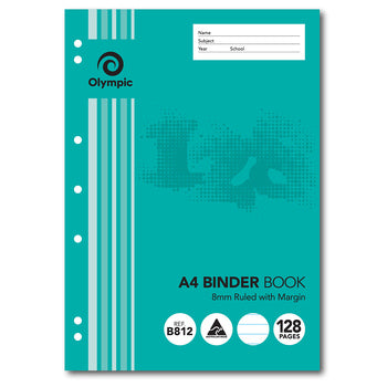 Sp- Binder Book Olympic A4 8Mm Ruled 128Pg