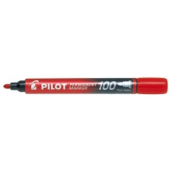 Sp- Marker Pilot 1.0Mm Permanent Sca-100 Bullet Tip Fine Red