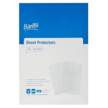 Sheet Protectors Bantex A4 Tough P/Pocket 50Mic Bx100