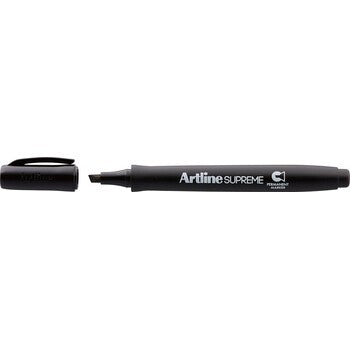 Marker Artline Supreme Permanent 1-4Mm Chisel Tip Black