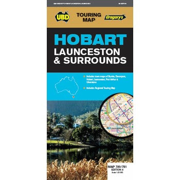 Map Ubd/Gre Hobart Launceston & Surrounds 780 781 4Th Edition