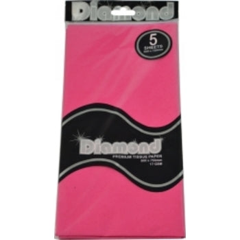 Tissue Paper Diamond 500X750Mm 17Gsm Cerise 5 Shts