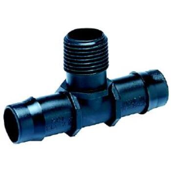 Tee Barb/Thr 25mm X 1/2 Mbsp Pk2