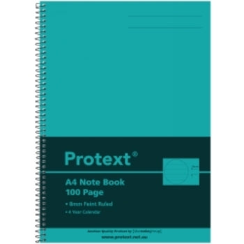Sp- Notebook Protext A4 Pp Cover Aqua 100Pg