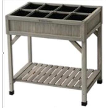 Herb Planter Raised Grey Wash