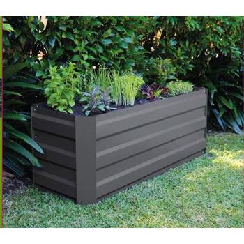 Garden Bed Slimline 1200L x 450W x 450H Charcoal Greenlife