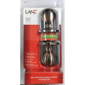 Knob Passage Set Antiq Brz Bala