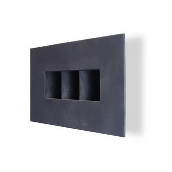 Wall Planter Horizontal Black 45x27x9cm