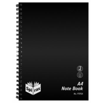 Notebook Spirax P595A Pp A4 S/O 240Pg Black