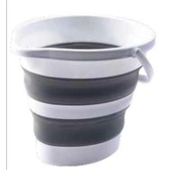 Bucket Collapsible Grey & White - 10L