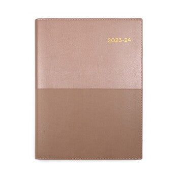 Diary Vanessa Financial Year 24-25 A4 345 V49 Wtv Rose Gold