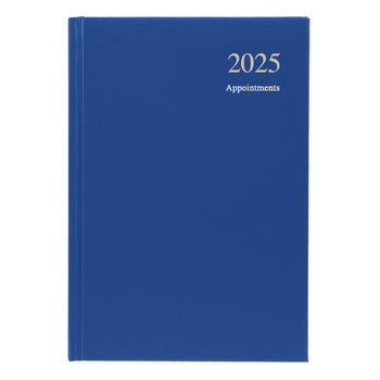 Collins Essential ESSA51.57-25 Agenda Professionnel 2025 Avec Couverture Rigide En Cuir Bleu Clair Format A5