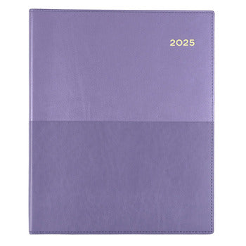 Diary 2025 Collins Vanessa Quarto 260X210Mm 325.V55 Vertical Wtv Lilac