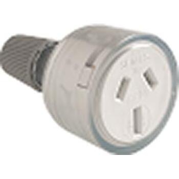 Electrical Extension Cord Socket End 15AMP Clear HPM
