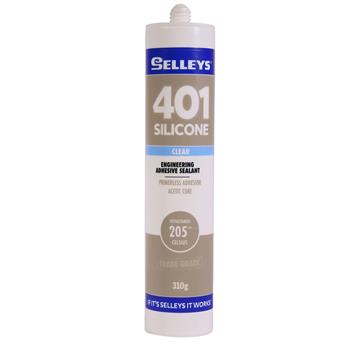 Silicone 401 Clear 310g Selleys