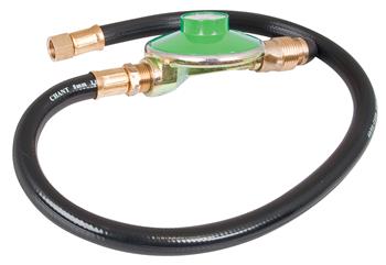 BBQ Gas Hose and Regulator POL to 1/4 BSP 600mm