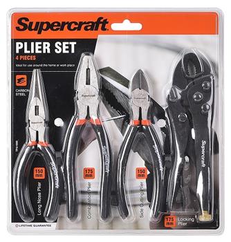 Plier Set Assort 4 Pc