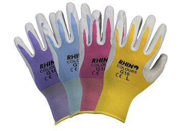 Gardener Gloves Colours Large Rhino