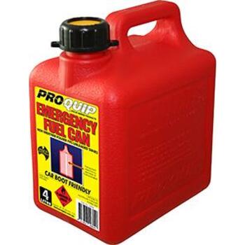 Can Fuel Plastic ULP Red 4Lt Pro Quip