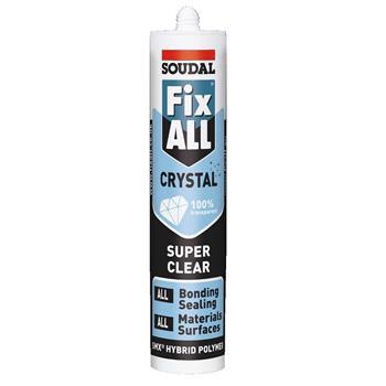 Sealant FixAll Crystal Clear 290ml Soudal