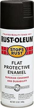 Stops Rust Flat Black 340gm Rust O Leum