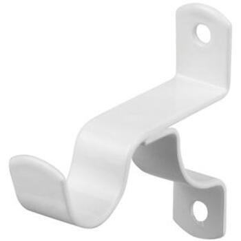 Curtain Bracket Stayed 50mm White Pack of 2