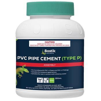 Solvent PVC Cement Type P Green 250ml Bostik