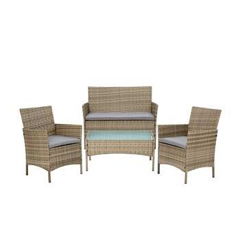Lounge Setting 4 Seater Wicker Yorkshire