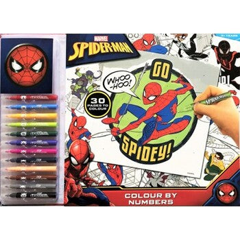 Book Activity Spiderman Colour By Numbers