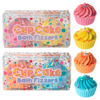 Gift Bath Fizzer Suda 45Gm Cupcake Pack Of 2 Scented 2 Asst