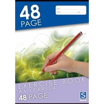 Exercise Book Sovereign A4 Year 3/4 Ruled 48Pg