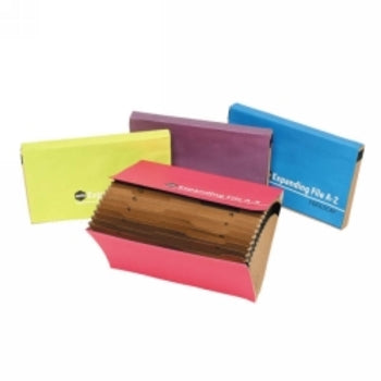 Expanding File F/C A-Z Manilla Index Summer Colours Asst