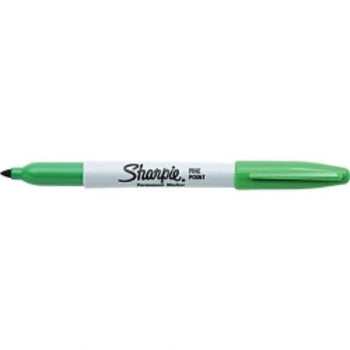 Sp - Marker Sharpie Permanent Fine 1.0Mm Green Bx12