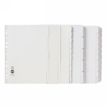 Dividers Marbig A4 Manilla 5 Tab Reinforced Strip White