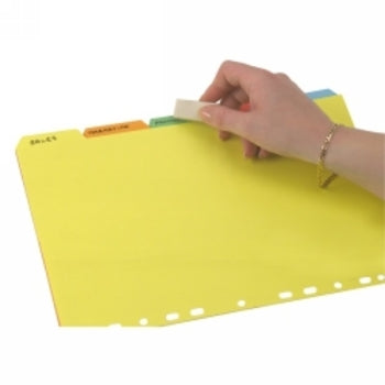 Dividers Marbig A4 Manilla Erasable Col 5 Tab
