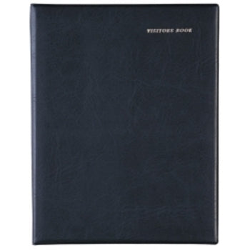 Visitors Book Debden A4 Short Wiro 64Lf Pvc Black