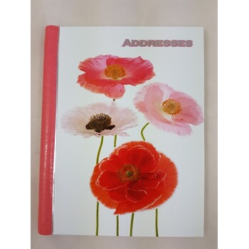 Sp- Address Book Ozcorp Spiral Poppies