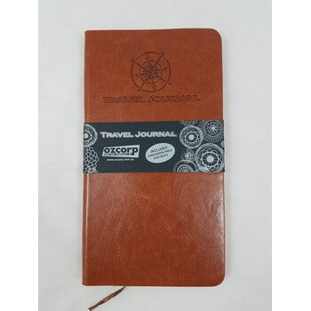 Sp- Journal Travel Ozcorp Slim Soft Cover Tan