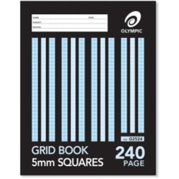 Sp- Grid Book Olympic 225X175Mm 5Mm Grid 240Pg